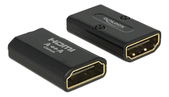 Delock Adapter High Speed HDMI with Ethernet – HDMI-A female > HDMI- in de groep HOME ELECTRONICS / Kabels & Adapters / HDMI / Adapters bij TP E-commerce Nordic AB (38-53015)