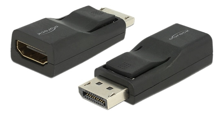 Delock Adapter Displayport 1.2 male > HDMI female 4K Passive black in de groep COMPUTERS & RANDAPPARATUUR / Computerkabels / DisplayPort / Adapters bij TP E-commerce Nordic AB (38-53029)
