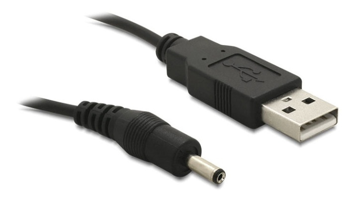 DeLOCK USB power cable, USB 2.0 Type A ma, DC 3,5x1,35mm, 1,5m, black in de groep COMPUTERS & RANDAPPARATUUR / Computerkabels / Overige computerkabels bij TP E-commerce Nordic AB (38-53031)