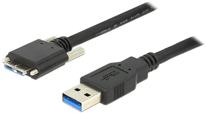 DeLOCK 83597 - USB 3.0 kabel, Typ A ha - Typ Micro B ha, 1m, svart in de groep COMPUTERS & RANDAPPARATUUR / Computerkabels / USB / USB-A / Kabels bij TP E-commerce Nordic AB (38-53046)