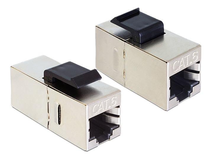 Delock Keystone Module RJ45 Female >RJ45 female Cat.6 Compact in de groep COMPUTERS & RANDAPPARATUUR / Computerkabels / Netwerkkabels / Adapters & Geleiderverbindingen bij TP E-commerce Nordic AB (38-53081)