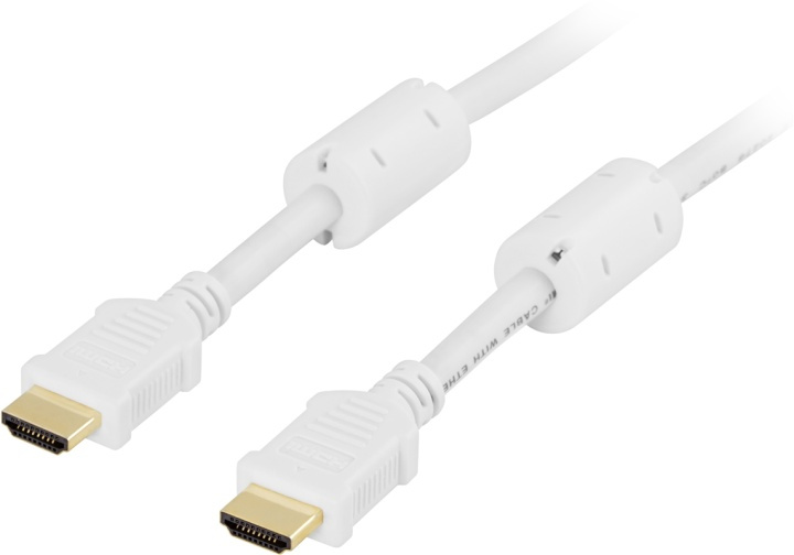 DELTACO HDMI cable, HDMI High Speed with Ethernet, 4K, UltraHD @30Hz, in de groep HOME ELECTRONICS / Kabels & Adapters / HDMI / Kabels bij TP E-commerce Nordic AB (38-5315)