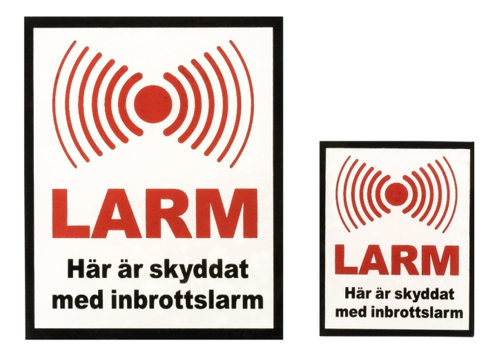 DELTACO Alarm window decals, 10pcs 35x44mm, 6pcs 60x74mm in de groep HUISHOUDEN & TUIN / Alarm & Beveiliging / Huisalarm bij TP E-commerce Nordic AB (38-53166)