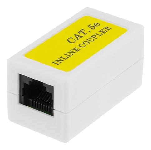 DELTACO coupler Cat5e, UTP (unshielded), female-female, white in de groep COMPUTERS & RANDAPPARATUUR / Computerkabels / Netwerkkabels / Adapters & Geleiderverbindingen bij TP E-commerce Nordic AB (38-53172)