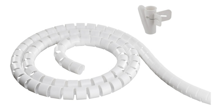DELTACO nylon wire tube, 25mm diameter tool included, 20m, white in de groep HOME ELECTRONICS / Kabels & Adapters / Kabelbeheer bij TP E-commerce Nordic AB (38-53422)