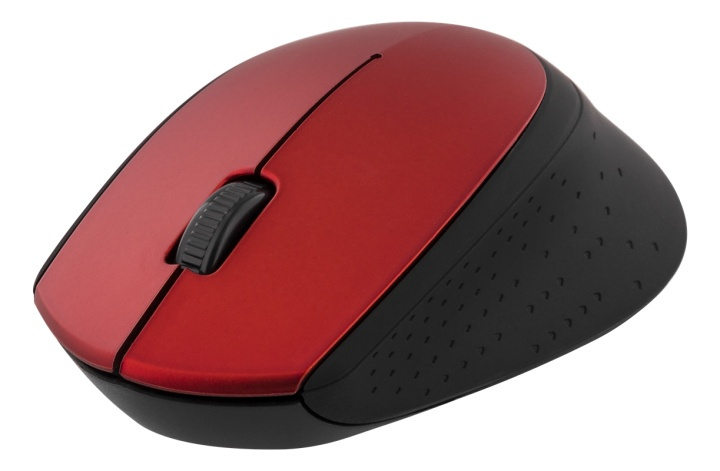 DELTACO wireless optical mouse 2,4GHz, 3 buttons with a scroll, red in de groep COMPUTERS & RANDAPPARATUUR / Muizen en toetsenborden / Muizen / Draadloos bij TP E-commerce Nordic AB (38-53469)