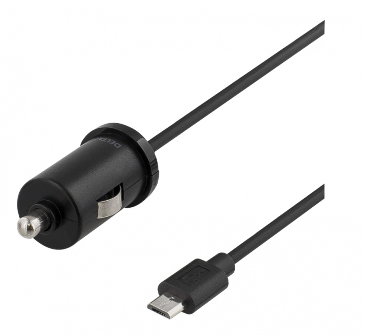 DELTACO billaddare med Micro USB, 1A, 1xUSB Micro B ha, 1m, svart in de groep SMARTPHONE & TABLETS / Opladers & Kabels / Autoladers / Autoladers micro-USB bij TP E-commerce Nordic AB (38-53766)