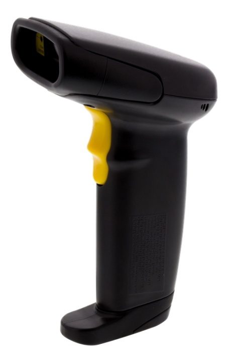 DELTACO Handheld 1D CCD Barcode Scanner, black, USB in de groep COMPUTERS & RANDAPPARATUUR / Computeraccessoires / Barcodelezers bij TP E-commerce Nordic AB (38-53865)