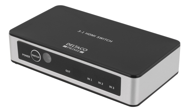 Premium HDMI-switch met 3 poorten, IR-afstandsbediening, Ultra HD in 60Hz, zwart in de groep COMPUTERS & RANDAPPARATUUR / Computerkabels / Schakelaars bij TP E-commerce Nordic AB (38-53940)