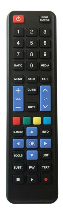 Dilog universal remote control for Samsung and LG, black in de groep HOME ELECTRONICS / Audio & Beeld / TV & Accessoires / Afstandsbedieningen bij TP E-commerce Nordic AB (38-54207)