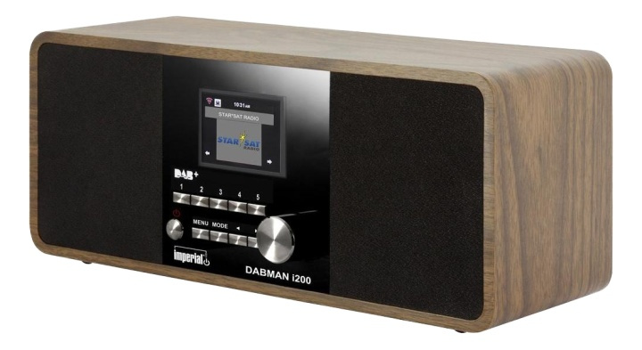 IMPERIAL DABMAN i200 hybrid radio, stereo, internet/DAB+/FM RDS, wood in de groep HOME ELECTRONICS / Audio & Beeld / Thuisbioscoop, Hifi en Draagbaar / Compacte stereo- en platenspelers bij TP E-commerce Nordic AB (38-54704)