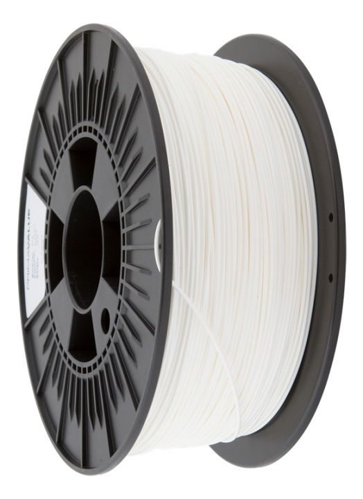 PrimaValue PLA filament 1.75mm 1 kg white in de groep COMPUTERS & RANDAPPARATUUR / Printers & Accessoires / Printers / 3D-printer en Accessoires / Tillbehör bij TP E-commerce Nordic AB (38-55299)