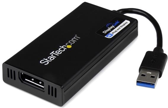 StarTech USB32DP-4K USB 3.0 till DisplayPort, 3840x2160 UHD, svart in de groep COMPUTERS & RANDAPPARATUUR / Computerkabels / DisplayPort / Adapters bij TP E-commerce Nordic AB (38-55596)