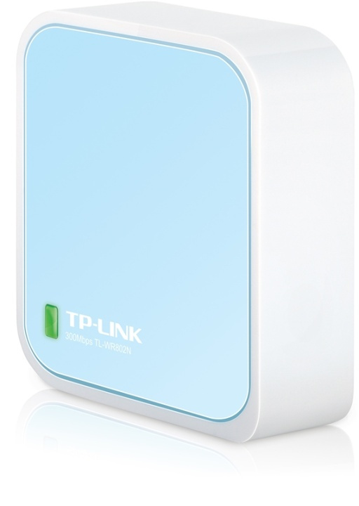 TP-LINK TL-WR802N, trådlös nano N-router, vit in de groep COMPUTERS & RANDAPPARATUUR / Netwerk / Routers bij TP E-commerce Nordic AB (38-55822)