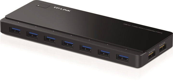TP-Link UH720, USB 3.0 hubb med 7 portar, 2xladdningsportar, svart in de groep COMPUTERS & RANDAPPARATUUR / Computeraccessoires / USB-hubs bij TP E-commerce Nordic AB (38-55826)