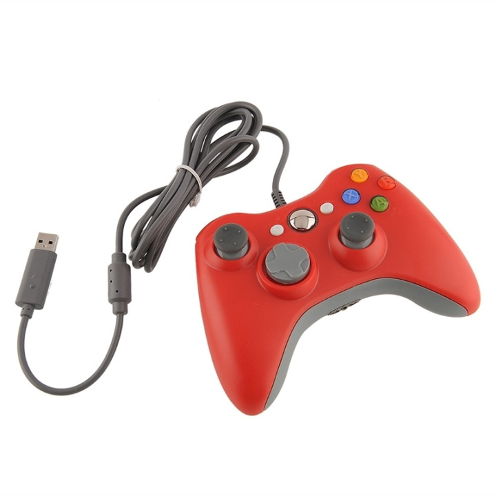 Handkontroll till Xbox 360 (Röd) in de groep HOME ELECTRONICS / Spelconsoles en accessoires / Xbox 360 bij TP E-commerce Nordic AB (38-5584)