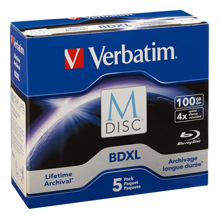 Verbatim BD-R M-disc Single Layer 4X Scratchguard surface in de groep HOME ELECTRONICS / Opslagmedia / CD/DVD/BD-schijven / Cd/dvd-opslag bij TP E-commerce Nordic AB (38-55906)