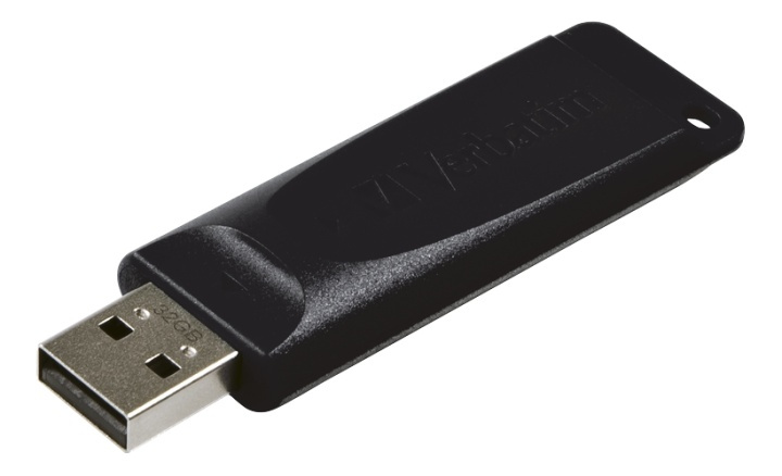 Verbatim USB DRIVE 2.0 STORE N GO SLIDER 32GB BLACK in de groep HOME ELECTRONICS / Opslagmedia / USB-geheugen / USB 2.0 bij TP E-commerce Nordic AB (38-55953)