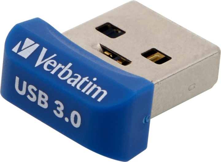 Verbatim StoreNStay Nano U3, USB3.0 minne, 16GB, blå in de groep HOME ELECTRONICS / Opslagmedia / USB-geheugen / USB 3.0 bij TP E-commerce Nordic AB (38-55954)