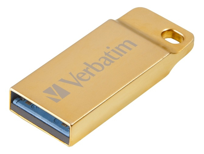 Verbatim Store \'n\' Go Metal Executive Gold USB 3.0 Drive 16GB in de groep HOME ELECTRONICS / Opslagmedia / USB-geheugen / USB 3.0 bij TP E-commerce Nordic AB (38-55957)
