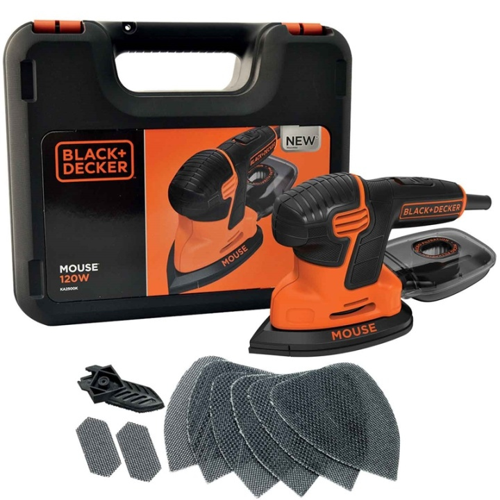 Black & Decker Slipmus 120W inkl.tillbehör in de groep HUISHOUDEN & TUIN / Gereedschap / Slijpmachines bij TP E-commerce Nordic AB (38-56129)