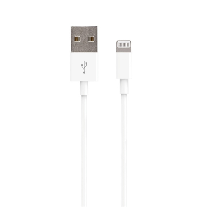 Forever lightning-kabel van 3 m voor opladen en overdracht, wit in de groep SMARTPHONE & TABLETS / Opladers & Kabels / Kabels / Kabels Lightning bij TP E-commerce Nordic AB (38-56687)