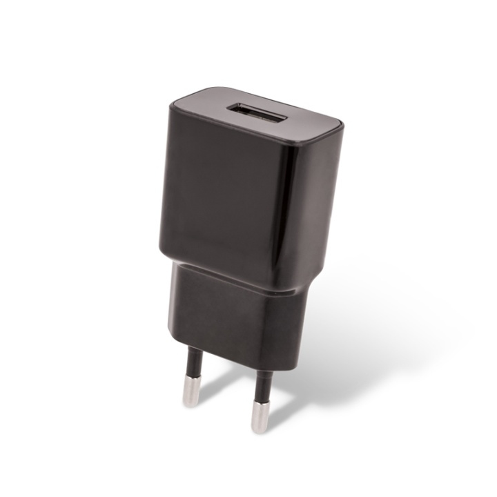 Setty USB-wandlader, 1A, zwart in de groep SMARTPHONE & TABLETS / Opladers & Kabels / Wandoplader / Wandoplader USB bij TP E-commerce Nordic AB (38-56800)