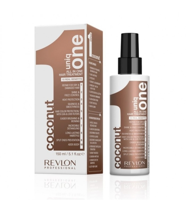 Revlon Uniq One All in One Hair Treatment Coconut 150ml in de groep BEAUTY & HEALTH / Haar & Styling / Haarverzorging / Conditioner spray/kuur bij TP E-commerce Nordic AB (38-56952)