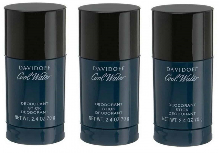 3-pack Davidoff Cool Water Man Deostick 75ml in de groep BEAUTY & HEALTH / Geuren & Parfum / Deodorant / Deodorant voor vrouwen bij TP E-commerce Nordic AB (38-57121PKT)