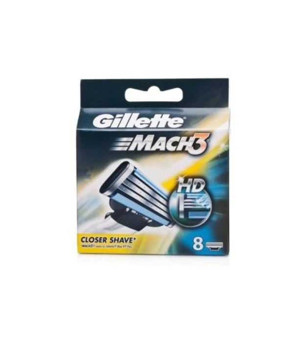 Gillette Mach3 8-pack in de groep BEAUTY & HEALTH / Haar & Styling / Scheren & Trimmen / Scheermessen & Accessoires bij TP E-commerce Nordic AB (38-57195)