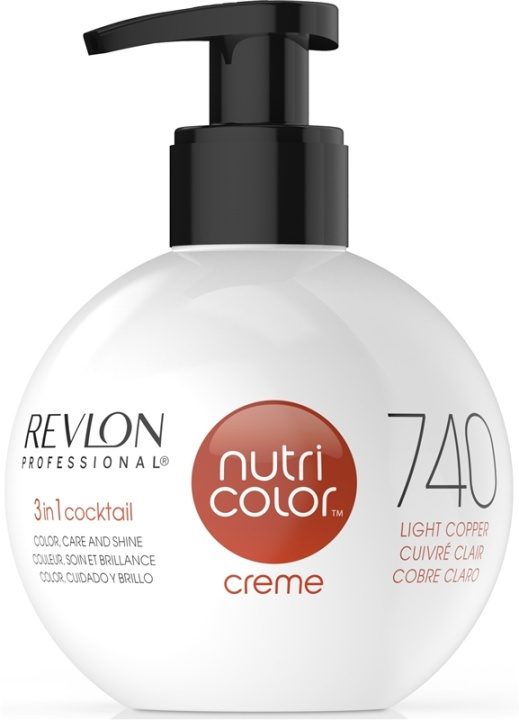 Revlon Nutri Color Creme 740 Copper 250ml in de groep BEAUTY & HEALTH / Haar & Styling / Haarverzorging / Haarverf / Haarverf & Kleurbommen bij TP E-commerce Nordic AB (38-57219)