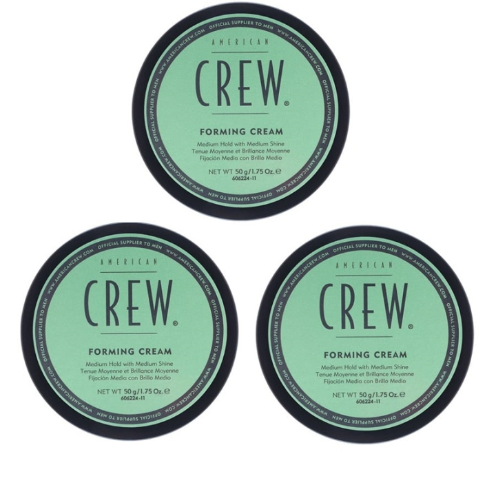 3-pack American Crew Forming Cream 85g in de groep BEAUTY & HEALTH / Haar & Styling / Hair styling / Haarwax bij TP E-commerce Nordic AB (38-57547)