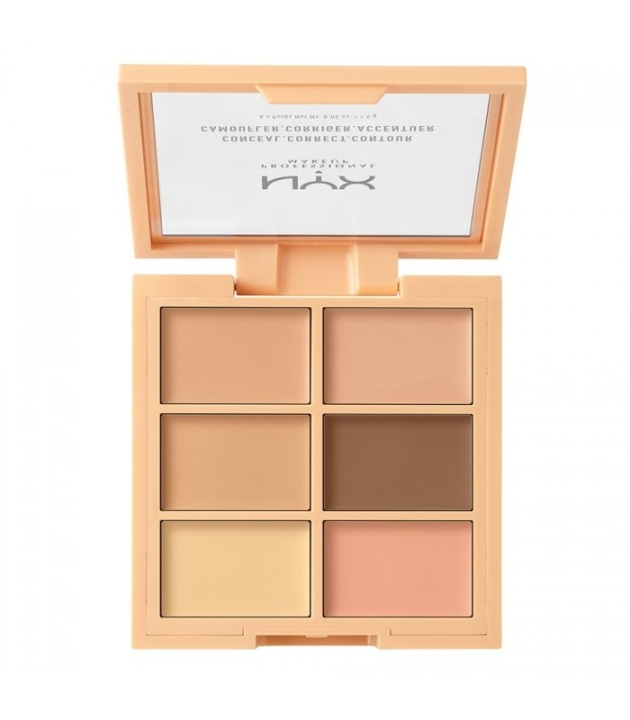 NYX PROF. MAKEUP 3C Palette Conceal Correct Contour Light in de groep BEAUTY & HEALTH / Makeup / Make-up gezicht / Contour/Highlight bij TP E-commerce Nordic AB (38-57874)