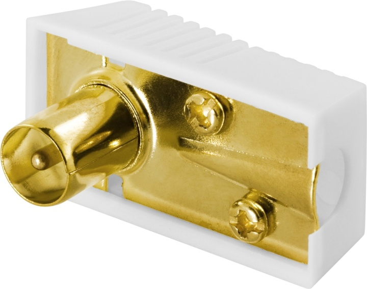 DELTACO antennkontakt, 9,5mm hane, vinklad, skruvmont, guldpl. in de groep HOME ELECTRONICS / Kabels & Adapters / Contacten/Connectors bij TP E-commerce Nordic AB (38-5805)