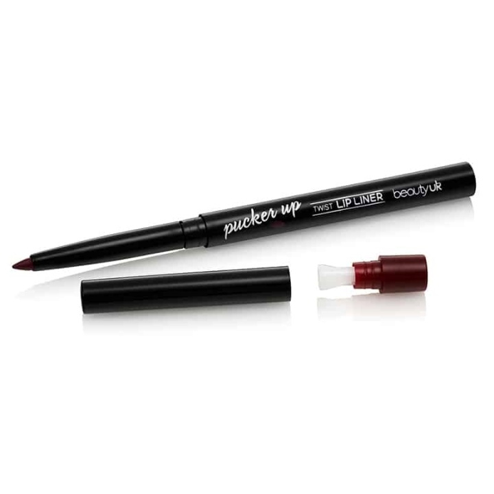 Beauty UK Pucker Up - Twist Lip Liner No.9 Plum Pout in de groep BEAUTY & HEALTH / Makeup / Lippen / Lippen liner bij TP E-commerce Nordic AB (38-58565)