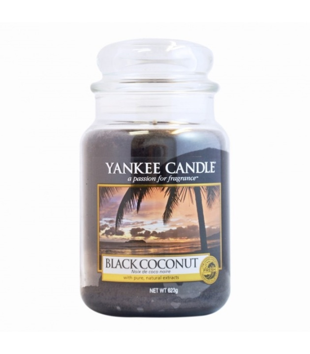 Yankee Candle Classic Large Jar Black Coconut Candle 623g in de groep BEAUTY & HEALTH / Geuren & Parfum / Overige geuren / Geurkaarsen bij TP E-commerce Nordic AB (38-59250)