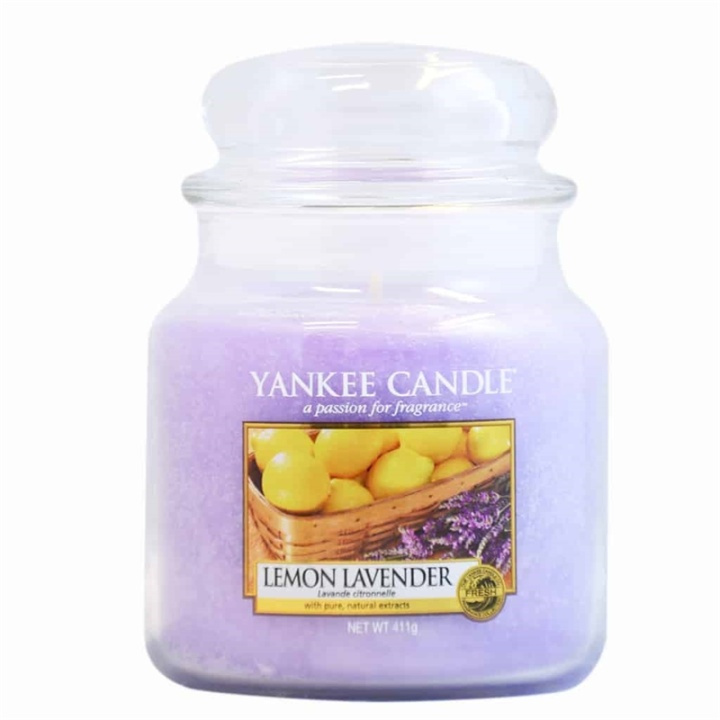 Yankee Candle Classic Medium Jar Lemon Lavender Candle 411g in de groep BEAUTY & HEALTH / Geuren & Parfum / Overige geuren / Geurkaarsen bij TP E-commerce Nordic AB (38-59256)
