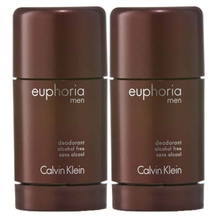 2-pack Calvin Klein Euphoria For Men Deostick 75ml in de groep BEAUTY & HEALTH / Geuren & Parfum / Deodorant / Deodorant voor vrouwen bij TP E-commerce Nordic AB (38-59363)