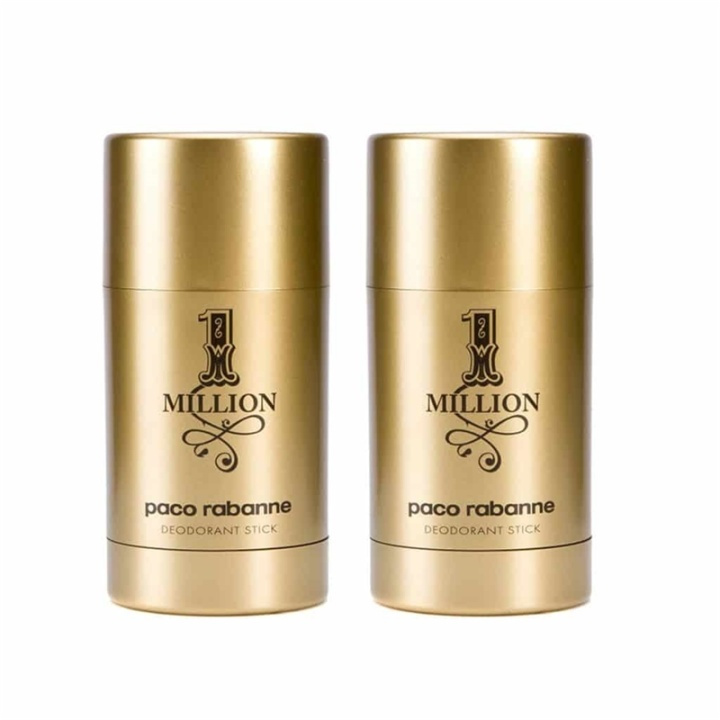 2-pack Paco Rabanne 1 Million Deostick 75ml in de groep BEAUTY & HEALTH / Geuren & Parfum / Deodorant / Deodorant voor vrouwen bij TP E-commerce Nordic AB (38-59376)