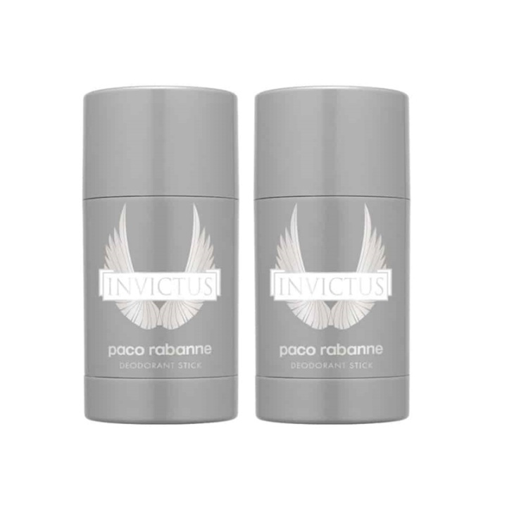 2-pack Paco Rabanne Invictus Deostick 75ml in de groep BEAUTY & HEALTH / Geuren & Parfum / Deodorant / Deodorant voor vrouwen bij TP E-commerce Nordic AB (38-59377)