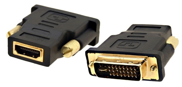 DVI-D mannetje naar HDMI vrouwelijke adapter in de groep HOME ELECTRONICS / Kabels & Adapters / HDMI / Adapters bij TP E-commerce Nordic AB (38-5967)