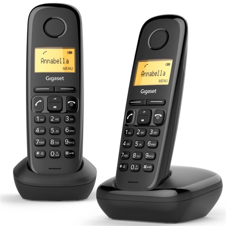 Gigaset AS170 Duo (L36852H2802R201) in de groep HOME ELECTRONICS / Audio & Beeld / Vaste telefonie / Draadloze telefoons bij TP E-commerce Nordic AB (38-60038)