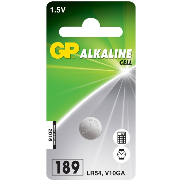 GP LR54 1,5V Alkalisk 1-pack (102004) in de groep HOME ELECTRONICS / Batterijen & Opladers / Batterijen / Knoopcel bij TP E-commerce Nordic AB (38-60057)