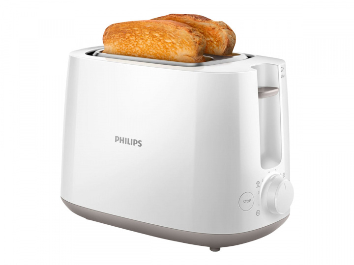 Philips HD2581 - Brödrost För 2 Skivor, Vit in de groep HUISHOUDEN & TUIN / Huishoudelijke apparaten / Broodroosters & Broodgrills / Broodroosters bij TP E-commerce Nordic AB (38-60767)