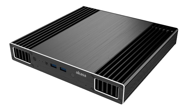 Akasa Plato X7 Slim fanless case for Intel 7th Generation NUC, black in de groep COMPUTERS & RANDAPPARATUUR / Computeronderdelen / Chassis bij TP E-commerce Nordic AB (38-61160)