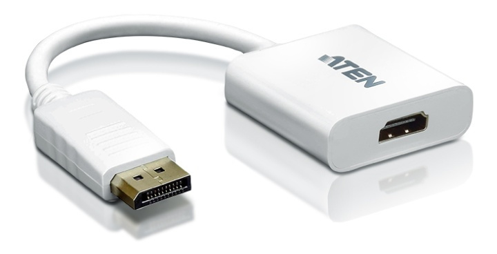 ATEN DisplayPort to HDMI adapter, PC Up to UXGA, 1080P in de groep COMPUTERS & RANDAPPARATUUR / Computerkabels / DisplayPort / Adapters bij TP E-commerce Nordic AB (38-61284)