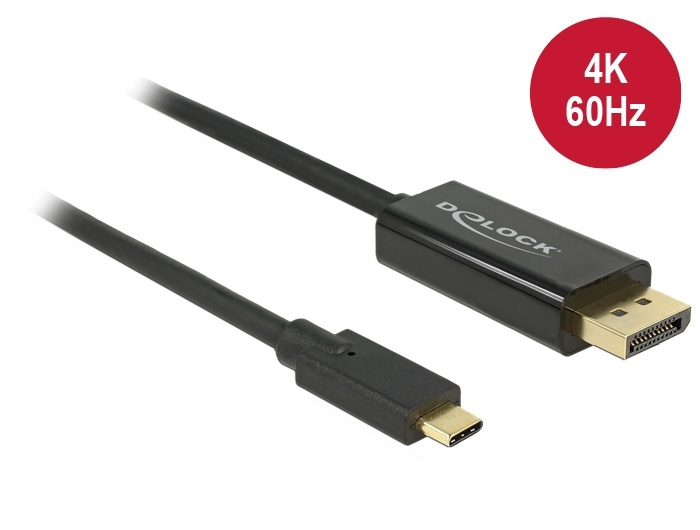 DeLock 85255 Cable USB Type-C male to Displayport male (DP Alt Mode) in de groep COMPUTERS & RANDAPPARATUUR / Computerkabels / DisplayPort / Kabels bij TP E-commerce Nordic AB (38-61422)