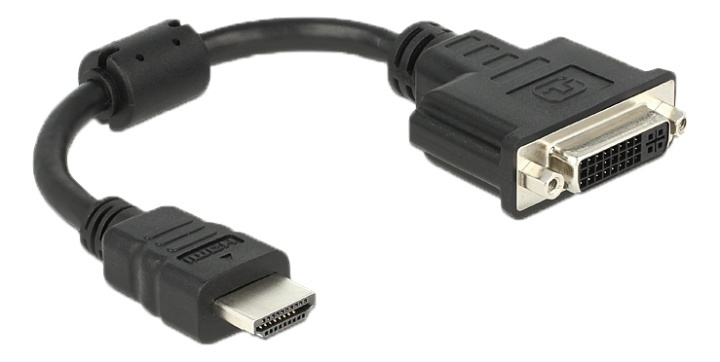 Delock Adapter HDMI male > DVI 24+5 female 20 cm in de groep HOME ELECTRONICS / Kabels & Adapters / HDMI / Adapters bij TP E-commerce Nordic AB (38-61433)