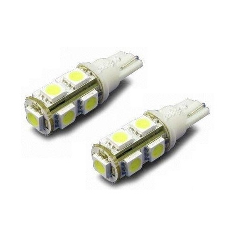 LED positielicht, fitting W5W, 9-LED (2-pak) in de groep AUTO / Autoverlichting / Diodelampen / LED Grootlicht & Dimlicht bij TP E-commerce Nordic AB (38-6145)