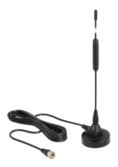 Delock DAB+ Antenna F Plug 0 dBi omnidirectional with magnetical sta in de groep HOME ELECTRONICS / Audio & Beeld / TV & Accessoires / Antennes & Accessoires bij TP E-commerce Nordic AB (38-61453)
